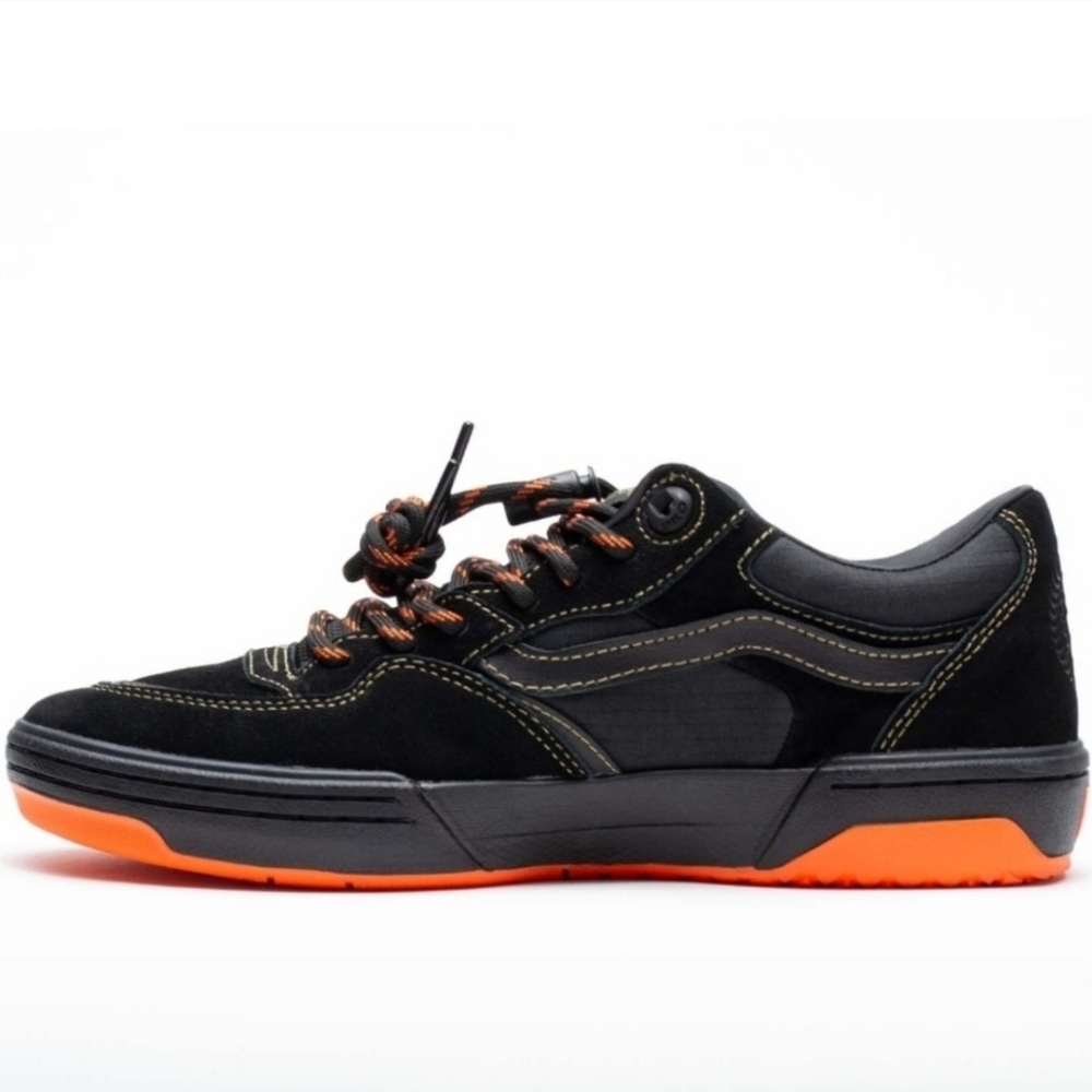 Vans Spitfire Rowan 2 Men Black Orange Flame With Lace Savers 082025 - Picture 3 of 5